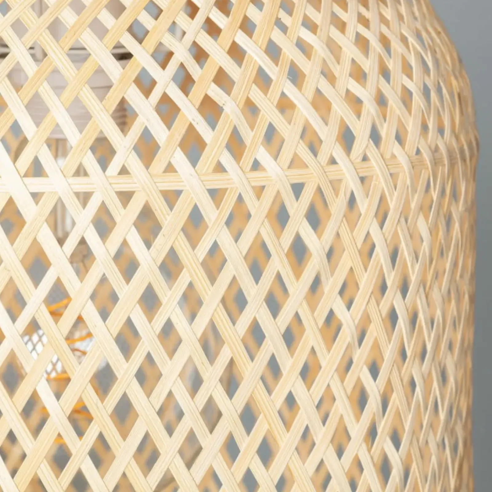 Sklep Kaja Efektowna lampa z plecionym abażurem ABR-LW24-BH-E27 BOHO | Kaja brązowy Cheap