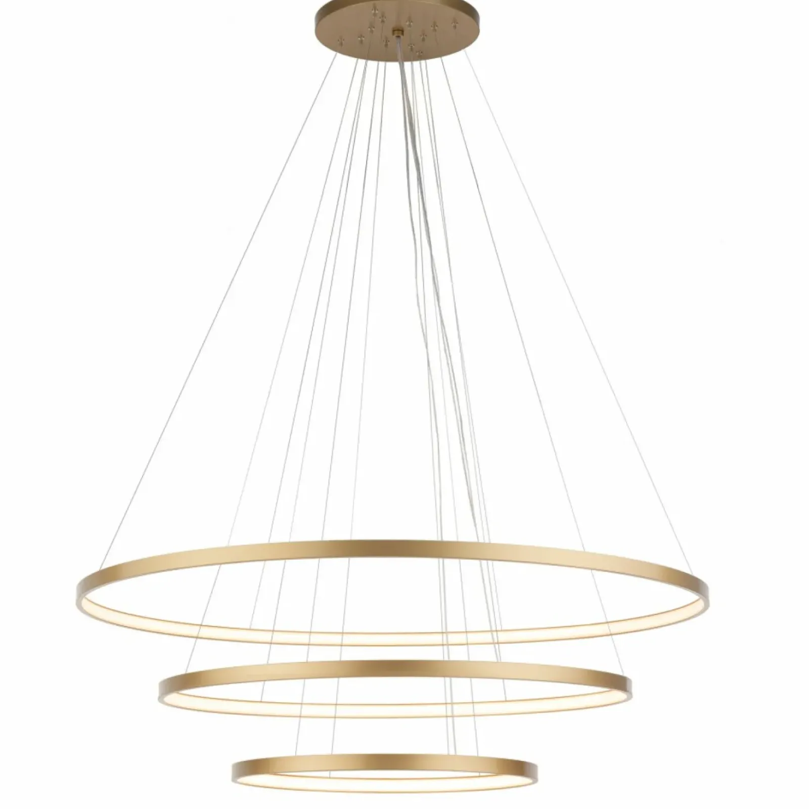 Sklep Kaja Efektowna lampa, złote koła ⌀117cm 4000K ANT 5421 z serii AGA Hot