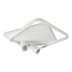 Sklep Kaja Efektowna, ledowa lampa sufitowa LP-0612/2C SQUARE WH PARMA | Kaja* Plafony Nowoczesne|Lampy Led