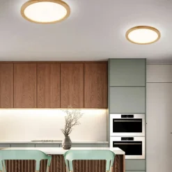 Sklep Kaja Efektowna, ledowa lampa sufitowa TK 18008 AQUA WOOD BUK | Kaja* Lampy Do Łazienki|Plafony Klasyczne