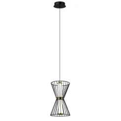 Sklep Kaja Efektowna, nowoczesna lampa wisząca PND-63849-2-BK SANKE | Kaja Fashion