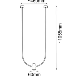 Sklep Kaja Efektowna, pojedyncza lampa wisząca ANT 5080 NO. C | Kaja Oświetlenie Shop