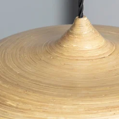 Sklep Kaja Efektowna, rustykalna lampa wisząca ABR-LW4B-E27 BAMBOO | Kaja* Żyrandole Z Abażurem