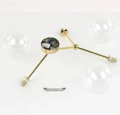 Sklep Kaja Efektowna, złota lampa do sypialni TK 10069 FAIRY GOLD | Kaja Store