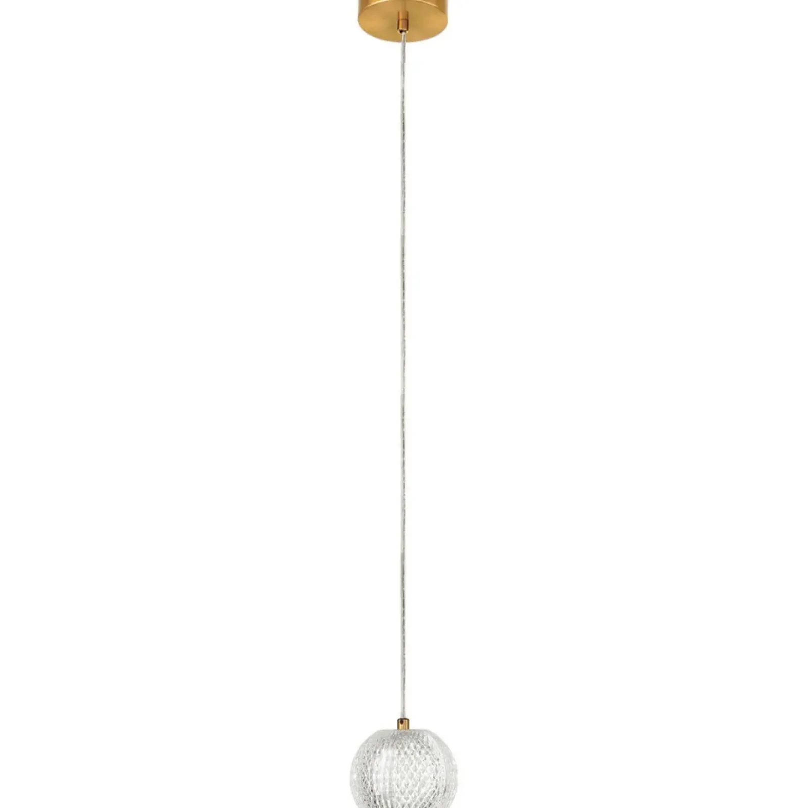 Sklep Kaja Efektowna, złota lampa wisząca LED LP-2202/1P GD DIAMOND | Kaja Hot