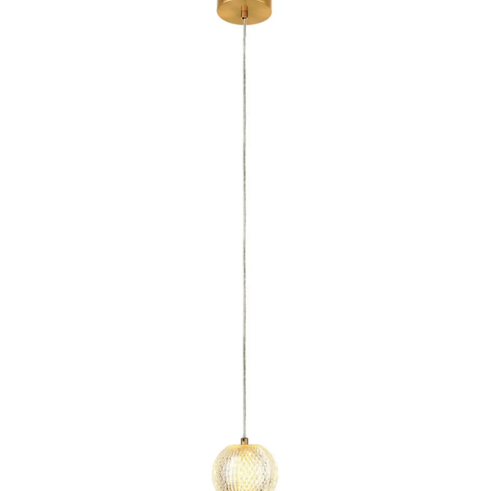 Sklep Kaja Efektowna, złota lampa wisząca LED LP-2202/1P GD DIAMOND | Kaja Hot