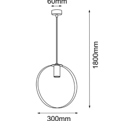 Sklep Kaja Efektowny, pojedynczy zwis GU10 ⌀30cm ANT 5152 ORTIGA | Kaja Cheap