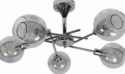Sklep Kaja Elegancka, chromowana lampa do salonu 35-72252 z serii OZZO | Kaja chromowy Cheap