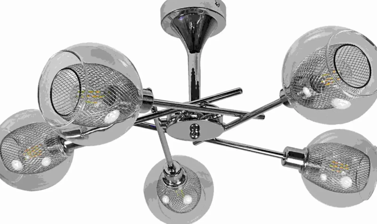 Sklep Kaja Elegancka, chromowana lampa do salonu 35-72252 z serii OZZO | Kaja chromowy Cheap