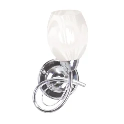 Sklep Kaja Elegancka, owana lampa ścienna K-JSL-6192/1W JERRY | Kaja* Kinkiety Tradycyjne|Kinkiety Ze Szklanym Kloszem