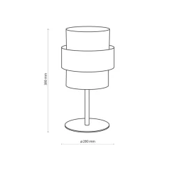 Sklep Kaja Elegancka, czarno-złota lampka nocna TK 4705 z serii CALISTO NEW* Lampki Stołowe Z Abażurem|Nowoczesne Lampki Stołowe