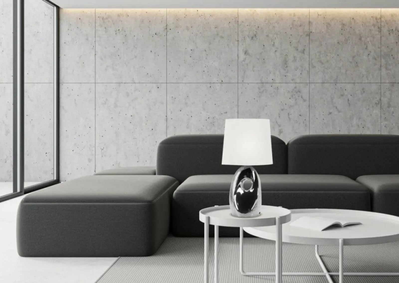 Sklep Kaja Elegancka, designerska lampka do salonu 41-79909 HIERRO | Kaja* Lampki Stołowe Z Abażurem
