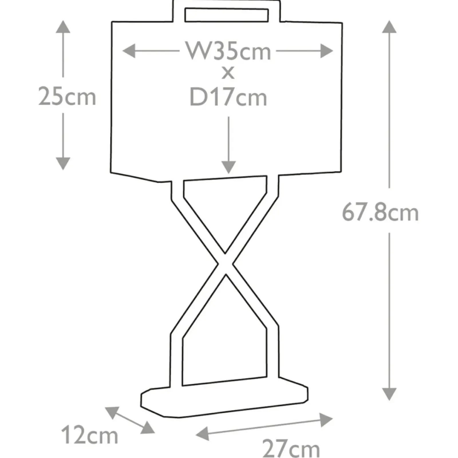 Sklep Kaja Elegancka, granatowa lampa stołowa CROSS-TL z serii CROSS* Lampki Stołowe Z Abażurem|Tradycyjne Lampki Stołowe