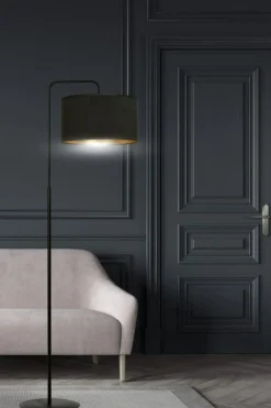 Sklep Kaja Elegancka, klasyczna lampa podłogowa do salonu 1054/LP1 HILDE | Kaja* Lampy Podłogowe Z Abażurem|Tradycyjne Lampy Podłogowe