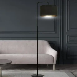 Sklep Kaja Elegancka, klasyczna lampa podłogowa do salonu 1054/LP1 HILDE | Kaja* Lampy Podłogowe Z Abażurem|Tradycyjne Lampy Podłogowe