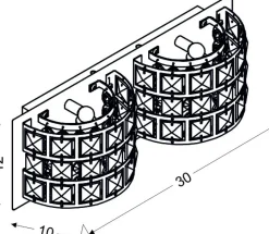 Sklep Kaja Elegancka lampa ścienna do sypialni 22-87235 SATURN | Kaja Oświetlenie* Kinkiety Tradycyjne