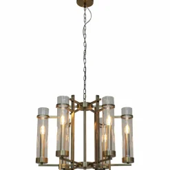 Sklep Kaja Elegancka lampa na łańcuchu PND-31186-6A-ABR ASPEN | Kaja Oświetlenie Outlet