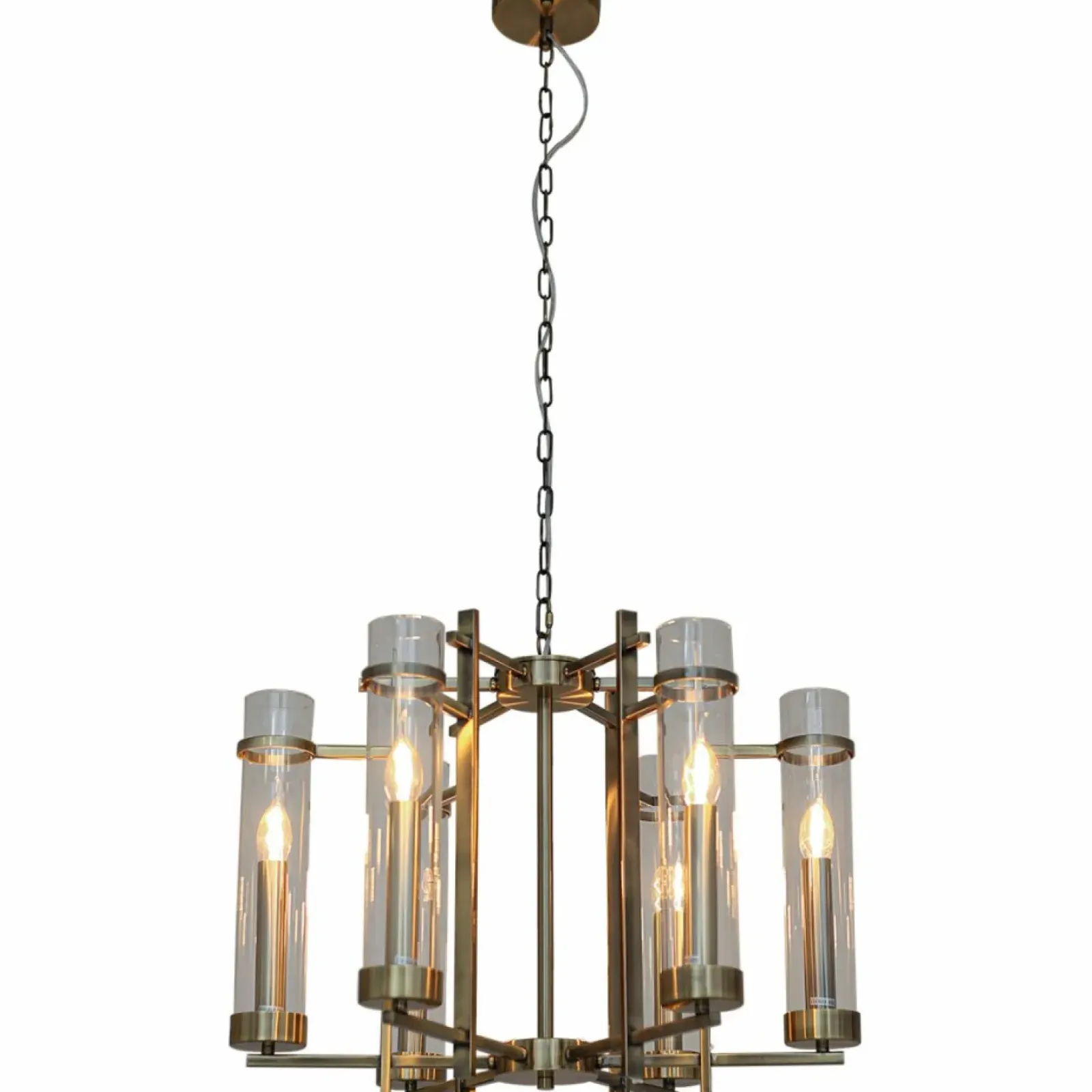 Sklep Kaja Elegancka lampa na łańcuchu PND-31186-6A-ABR ASPEN | Kaja Oświetlenie Outlet