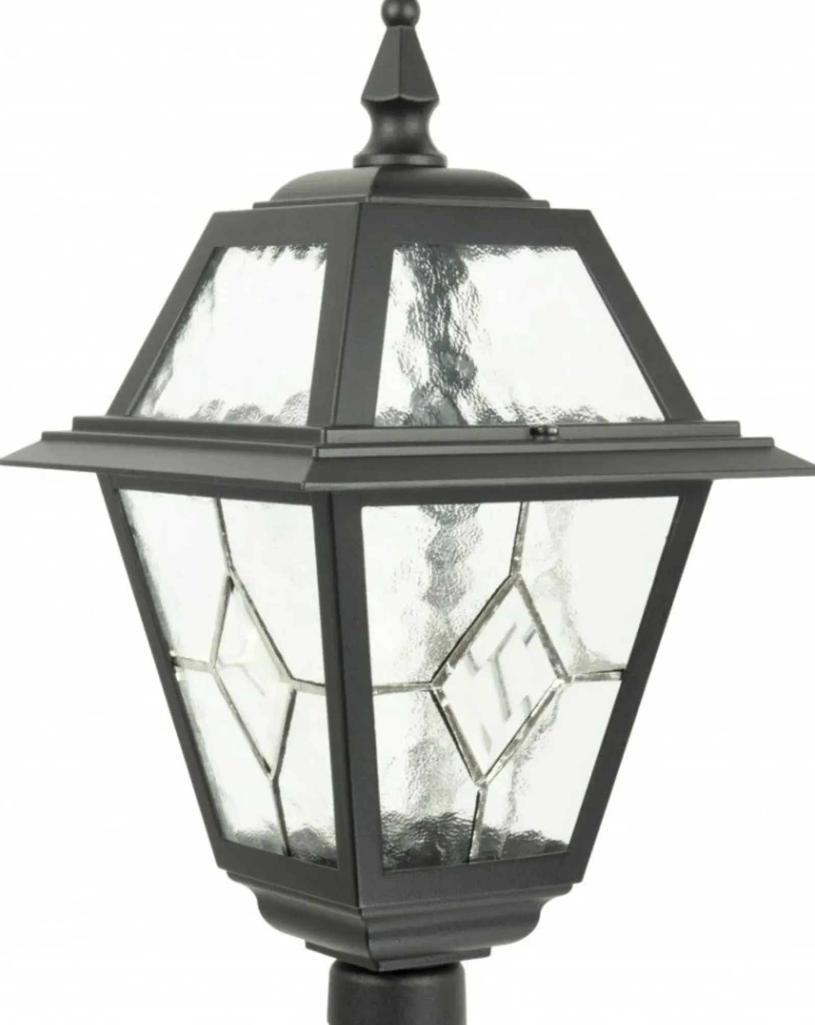 Sklep Kaja Elegancka lampa ogrodowa, szklane szybki K 5002/1/N z serii WITRAŻ | Kaja Oświet* Lampy Ogrodowe Stojące