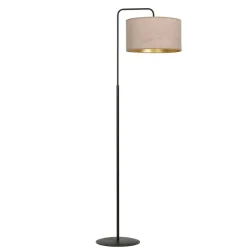 Sklep Kaja Elegancka lampa podłogowa z różowym abażurem 1053/LP1 HILDE | Kaja* Lampy Podłogowe Z Abażurem|Tradycyjne Lampy Podłogowe