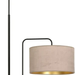Sklep Kaja Elegancka lampa podłogowa z różowym abażurem 1053/LP1 HILDE | Kaja* Lampy Podłogowe Z Abażurem|Tradycyjne Lampy Podłogowe