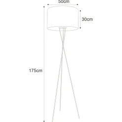 Sklep Kaja Elegancka lampa podłogowa na trójnogu K-4329 | Kaja Oświetlenie* Tradycyjne Lampy Podłogowe|Lampy Podłogowe