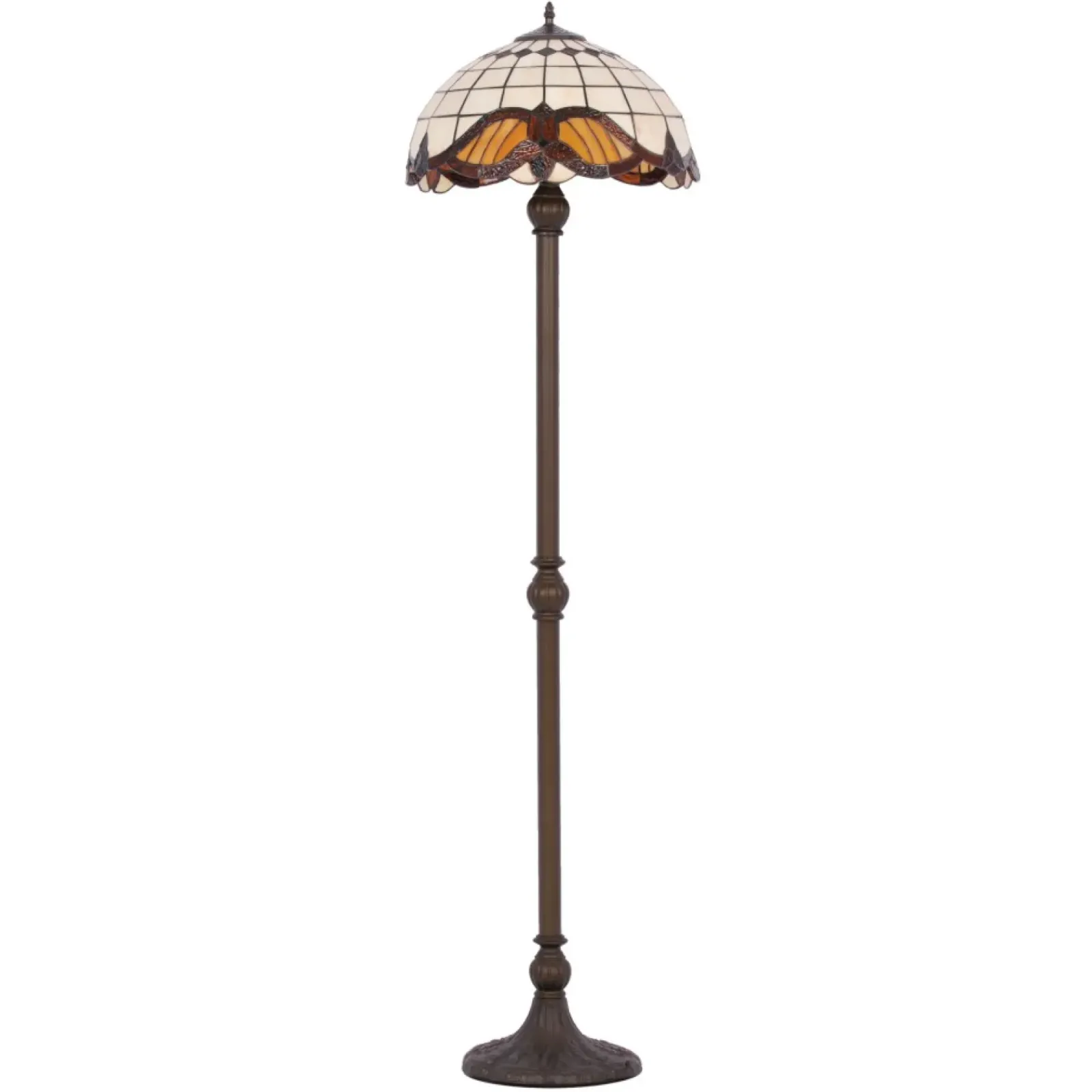 Sklep Kaja Elegancka lampa podłogowa K-F161122 WITRAŻ | Kaja Oświetlenie* Tradycyjne Lampy Podłogowe|Lampy Podłogowe