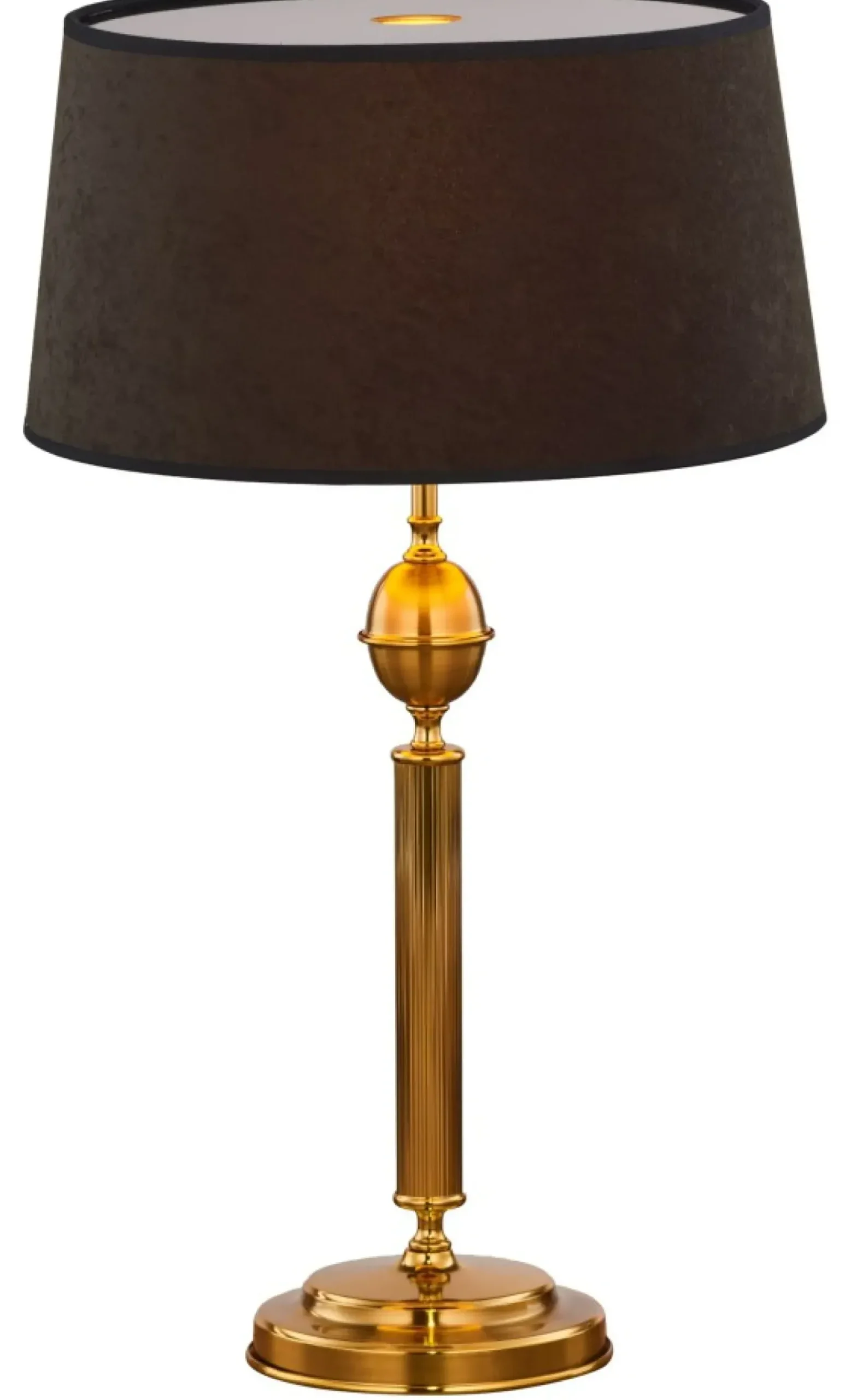 Sklep Kaja Elegancka lampa stołowa, czarno-złota JUP 1954 z serii BATUMI | Kaja* Lampki Stołowe Z Abażurem|Tradycyjne Lampki Stołowe