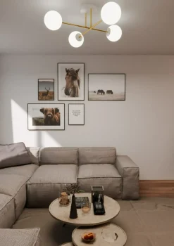 Sklep Kaja Elegancka lampa sufitowa, idealna do sypialni 1234/4 z serii MAGNUM Fashion