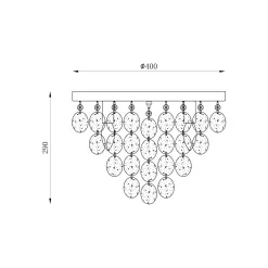 Sklep Kaja Elegancka lampa sufitowa do sypialni 18365L PARDO| Kaja Oświetlenie* Plafony Nowoczesne