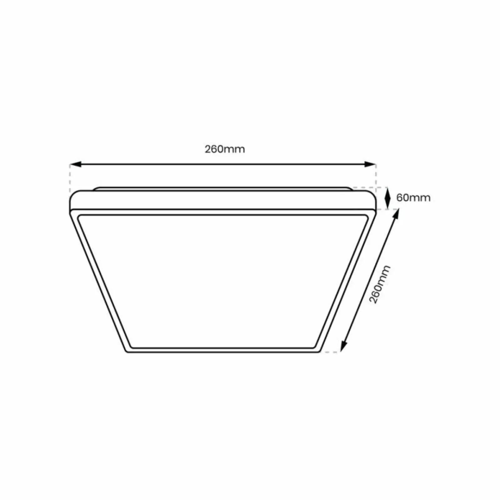 Sklep Kaja Elegancka lampa sufitowa LED 26x26cm 4000K ML0252 DABAR | Kaja* Lampy Led|Lampy Do Łazienki