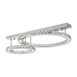 Sklep Kaja Elegancka lampa sufitowa, dwa koła MX3713-2-3CT GIRONA | Kaja* Plafony Nowoczesne|Lampy Led