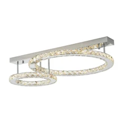 Sklep Kaja Elegancka lampa sufitowa, dwa koła MX3713-2-3CT GIRONA | Kaja* Plafony Nowoczesne|Lampy Led