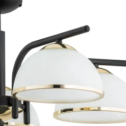 Sklep Kaja Elegancka lampa sufitowa do salonu O2925 W5 CZA ZL LAVA | Kaja* Randole Tradycyjne