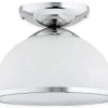 Sklep Kaja Elegancka lampa sufitowa z białym kloszem O3132 P1 CH | Kaja* Randole Tradycyjne