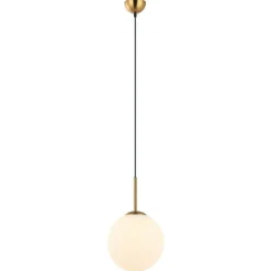 Sklep Kaja Elegancka lampa wisząca do sypialni ⌀25cm PND-5578-1M-BRO - DEORE Flash Sale