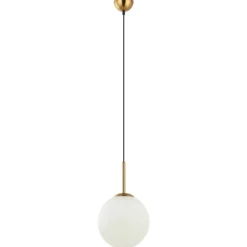 Sklep Kaja Elegancka lampa wisząca do sypialni ⌀25cm PND-5578-1M-BRO - DEORE Flash Sale