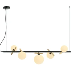 Sklep Kaja Elegancka lampa wisząca do salonu PND-5622-5-BK-W z serii REVERSO Flash Sale