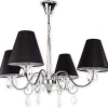 Sklep Kaja Elegancka lampa wisząca glamour O1964 CH CZA VELIO | Kaja Oświetlenie* Żyrandole Z Abażurem