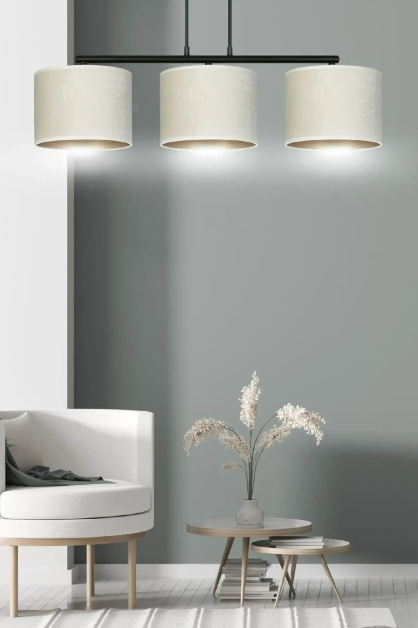 Sklep Kaja Elegancka lampa wisząca nad stół w jadalni 1052/3 HILDE | Kaja Shop