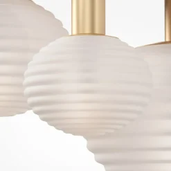 Sklep Kaja Elegancka lampa wisząca, ozdobne klosze MOD268CL-03G z serii REELS Sale