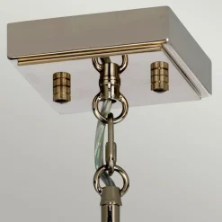 Sklep Kaja Elegancka lampa wisząca, polerowany nikiel ARIES-4P-L z serii ARIES* Żyrandole Z Abażurem
