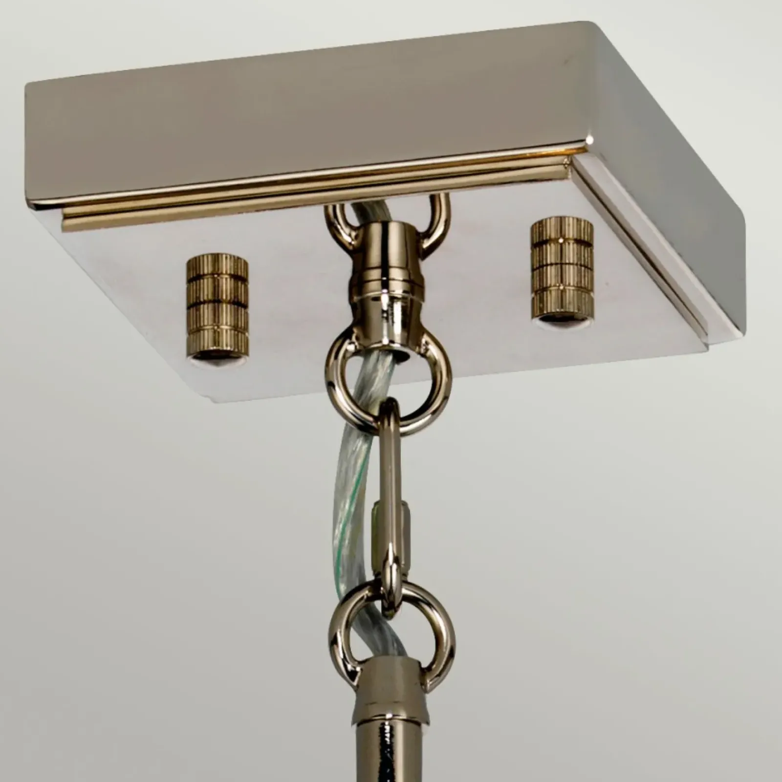 Sklep Kaja Elegancka lampa wisząca, polerowany nikiel ARIES-4P-L z serii ARIES* Żyrandole Z Abażurem