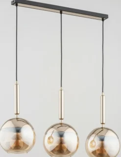 Sklep Kaja Elegancka lampa wisząca w złocie i czerni AL 63065 | Kaja Fashion