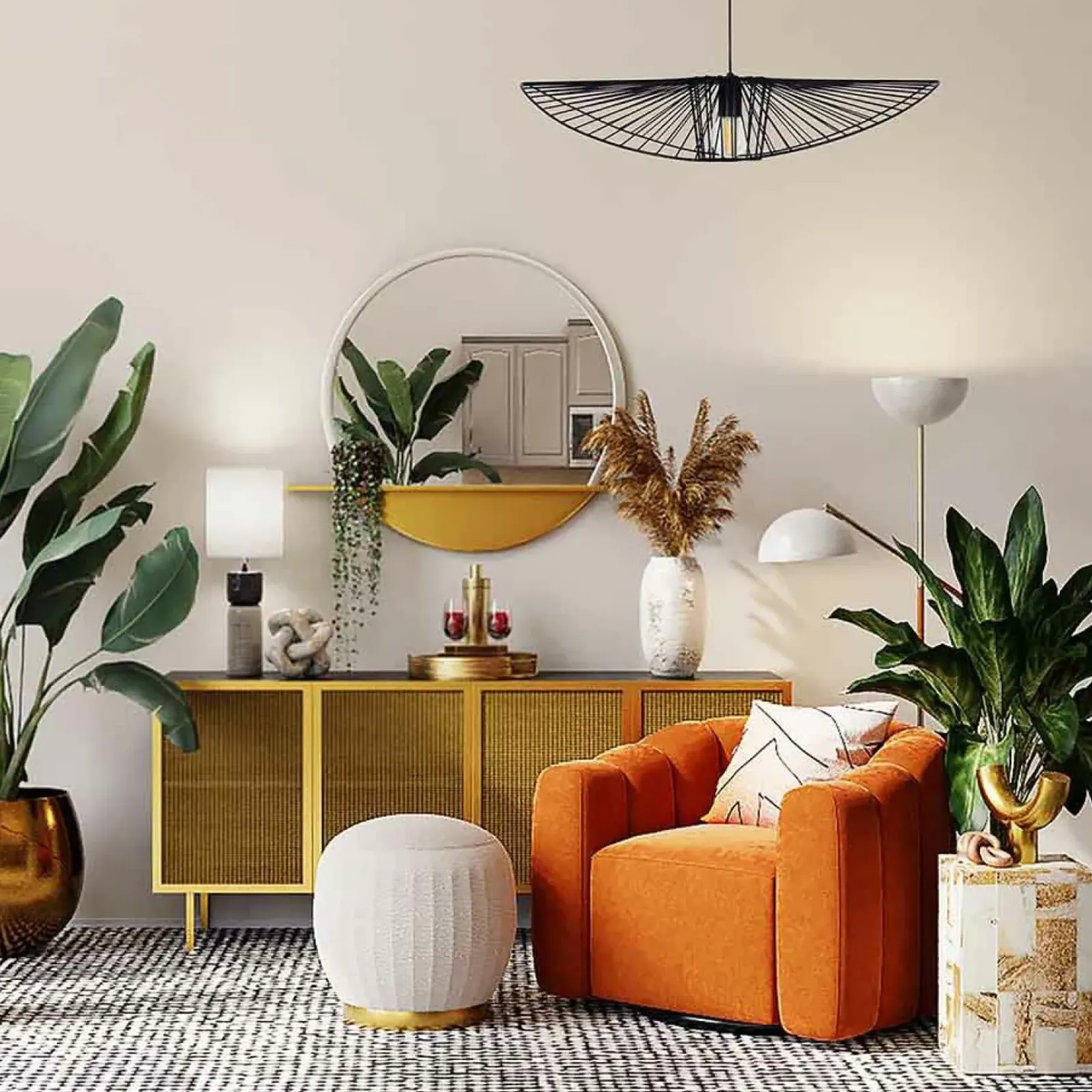 Sklep Kaja Elegancka lampa wisząca, w kształcie kapelusza KP-21 MINI | Kaja czarny Sale
