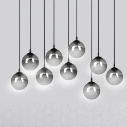 Sklep Kaja Elegancka lampa wisząca z grafitowymi kloszami 712/9 | Kaja Outlet