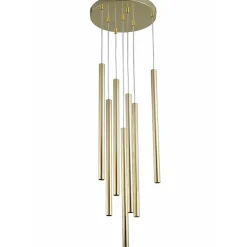 Sklep Kaja Elegancka lampa wisząca ze złotymi tubami LP-894/7P GD z serii LUNGO Flash Sale
