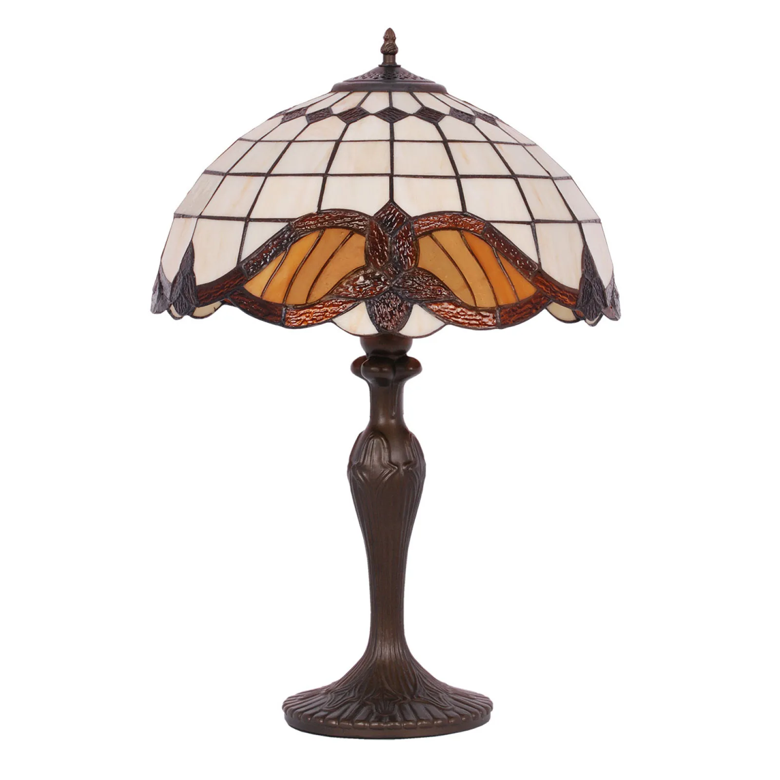 Sklep Kaja Elegancka lampka stołowa art deco K-G161122 WITRAŻ | Kaja Oświetlenie* Lampki Stołowe Retro