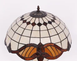 Sklep Kaja Elegancka lampka stołowa art deco K-G161122 WITRAŻ | Kaja Oświetlenie* Lampki Stołowe Retro