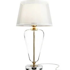 Sklep Kaja Elegancka lampka stołowa do salonu glamour Z005TL-01BS z serii VERRE* Lampki Stołowe Z Abażurem|Nowoczesne Lampki Stołowe